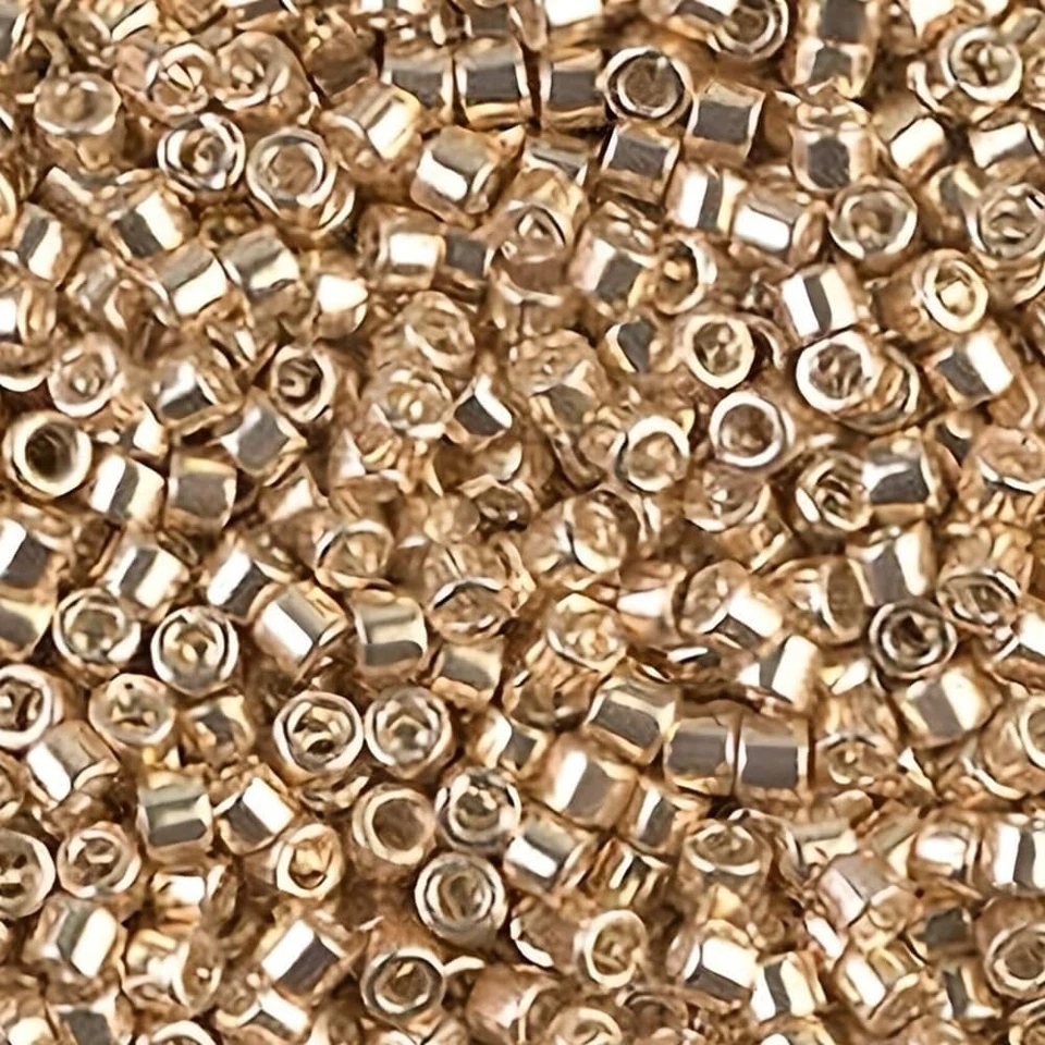 Juego de 3 Cuentas Semilla Miyuki Delica Colores, 21GM, Tamaño 11/0, DB035, DB410, DB433 Foto 2 de 4