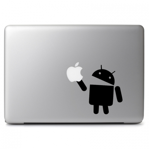 Android Eating Eats Vinyl Decal Sticker for Apple Macbook Air Pro