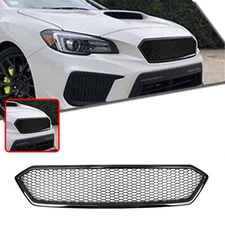 Front Bumper Grille Mesh Grill Kit For Subaru Impreza WRX STI 2018-2021 2019 BLK