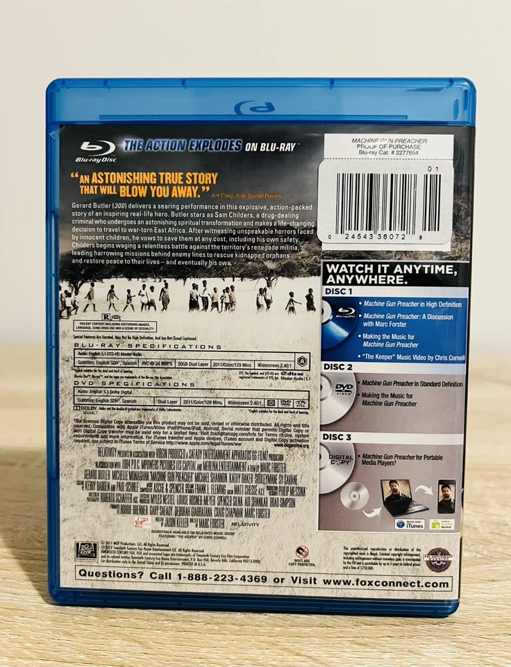 Machine Gun Preacher (Blu-Ray, DVD, 2011) - Image 4 of 4