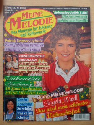 MEINE MELODIE 12 - 1994 Angela Wiedl Patrick Lindner Costa Cordalis Judith & Mel