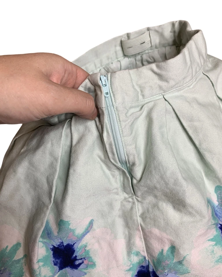 Janie And Jack Girls Size 4 Pleated Skirt Lined 100% Cotton Adjustable Waist - Image 4 of 4