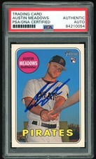 2018 Topps Heritage High # HHN Austin Meadows RC Auto Autograph Signed PSA/DNA
