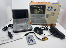 Audiovox Portable DVD Player 5" Screen w/ Remote Adapters Box  Instructions