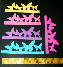   10 BUTTERFLY cardstock paper die cut embellishments scrapbook / card making