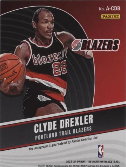 2023-24 Panini Revolution - Clyde Drexler #A-CDB for sale | eBay