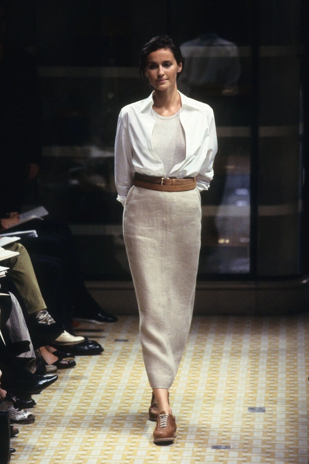 Hermes Paris Margiela Spring 1999 White Linen Var… - image 1