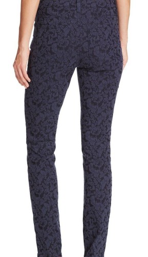 NYDJ Not Your Daughters Jeans Jade leggings navy blue Jacquard floral pick  4 o 8 | eBay