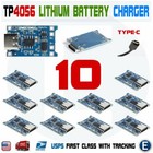 10pcs TP4056 Type-C USB 5V 1A 18650 Lithium Battery Charging & Protection DW01A