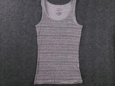 Sonoma Tank Top Woman Extra Small Gray Aztec Base Layer Capsule Office Causal