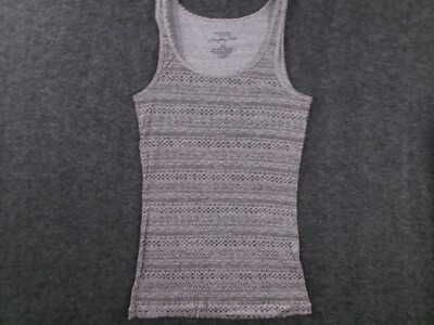 Sonoma Tank Top Woman Extra Small Gray Aztec Base Layer Capsule Office Causal