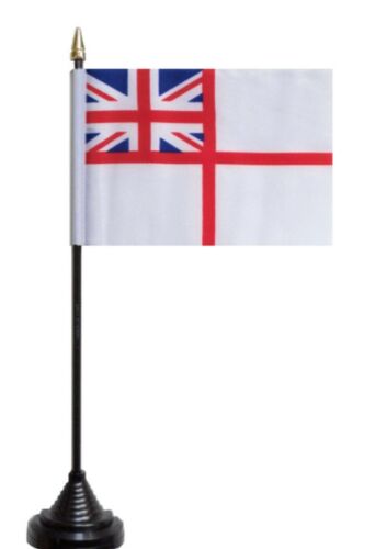 Royal Navy White Ensign poliestrowa flaga biurkowa na biurko  - Zdjęcie 1 z 3