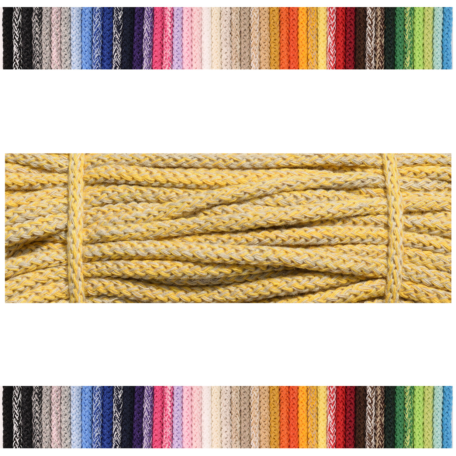 INWARIA Gewachste Baumwollkordel (5 M Länge) – 1,5 Mm Oder 2,5 Mm Stark, Perfekt Für Makramee, Schmuck & DIY-Projekte, In Verschiedenen Farben