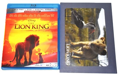 THE LION KING (1994 & 2019) Custom US Blu-ray Combo + OOP Collectible Lithograph