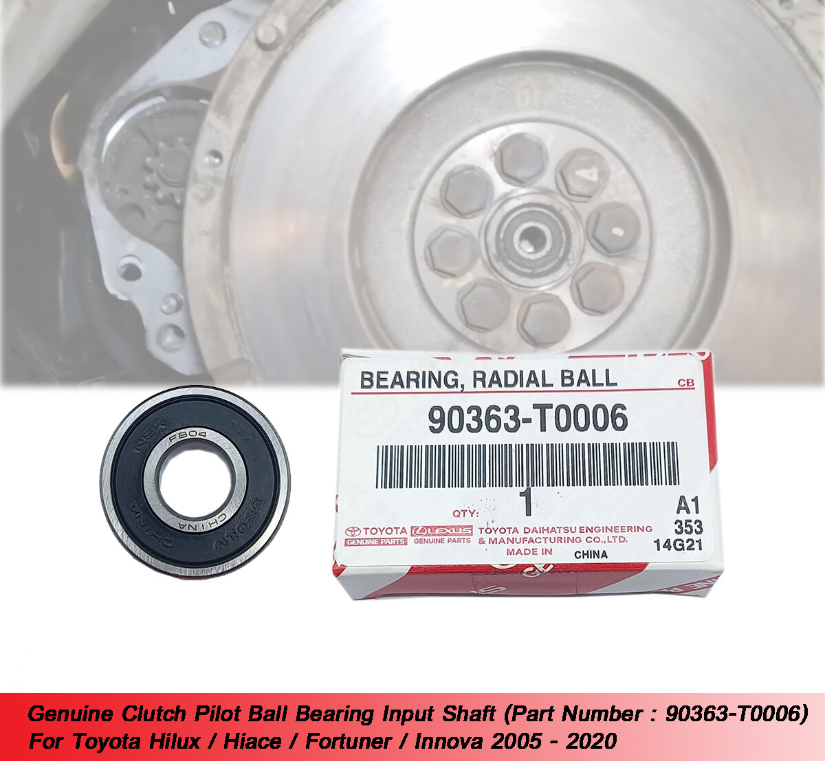 Bearing Input Shaft 90363-T0006 For Toyota Hilux Hiace Fortuner
