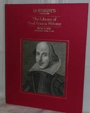 Sothebys Auction LIBRARY OF PAUL FRANCIS WEBSTER First ed Hardback Bernie Taupin