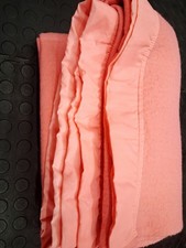 Vintage Courtelle Witney Ribbon edge Large Pink Blanket 177 x 224cm