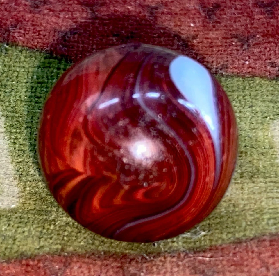 😎M.F. Christensen & Son Company “Oxblood Brick” Marble-NM.65 Artwork #21 - Image 4 of 4
