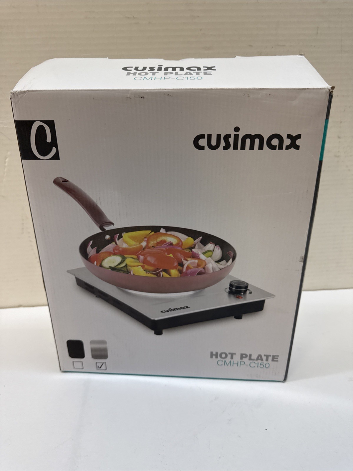 Cusimax Hot Plate CMHP-C150 Stainless Steel Double Cast Iron Brand New in Box