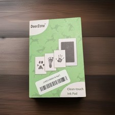 Clean Touch Ink Pad Paw Print Kit - Dog and Cat Keepsake with Imprint Cards