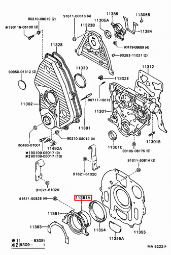 Genuine Hilux LN110 LN109 LN108 LN107 LN106 3L 2L Rear Main Oil Crankshaft Seal - Picture 15 of 20