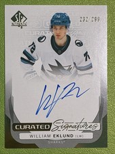 2024-25 Upper Deck SP Authentic William Eklund Curated Signatures 232/299 7O9