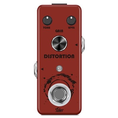 Iset Distortion Guitar Pedal Mini Single Coil Guitar Effects Pedal For Electric_