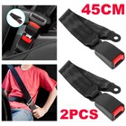 2Pcs Universal Car Safety Belt Seatbelt Buckle Belt End Socket Connector Camlock