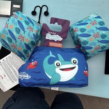 The Original Puddle Jumper Child Deluxe Life Vest 33-55lbs Blue Shark