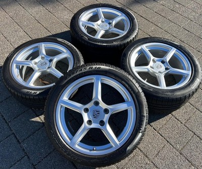 4 ORIGINAL 18'' ALU WINTERRÄDER PORSCHE CAYMAN BOXSTER 718 982 PIRELLI FREIHAUS