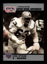 1990 Pro Set Super Bowl XXV Silver Anniv #69 Gene Upshaw (VG)(FTB)