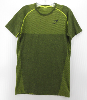 Gymshark Shirt Men Medium Green OG Phantom Seamless Compression