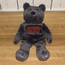 Vintage WWF Attitude Bears Stone Cold Steve Austin Beanie Plush 1999 GUC