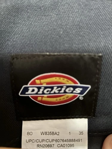 Dickies Navy Twill Work Coveralls XL  Full Zip Relaxed Straight Leg MPN 48611DN image 3