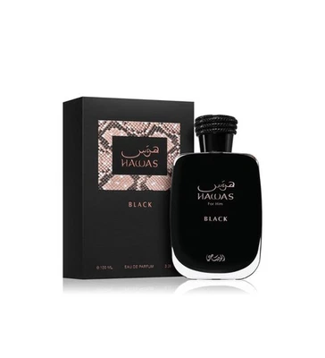 RASASI Hawas Black For Him Eau De Parfum 100ml *BRAND NEW SEALED*