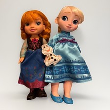Disney Store Frozen Elsa Animator  s Collector  Anna Toddler Dolls 16   13  