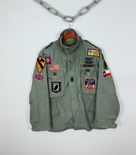 Vintage 70s Alpha Industries M-65 Field Jacket Cold Weather Green Scovill Vie...