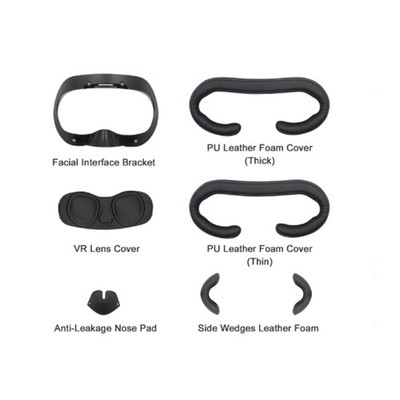 Upgraded VR Face Pad Accessory Kit For Reduced Pressure Marks Contoured Foam