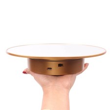 Motorized Rotating Display Stand - 25CM/8KG 360 Electronic Turntable for Mann