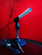 Vintage 1970's Sony F-96 dynamic cardioid microphone Lo Z w clip  cable