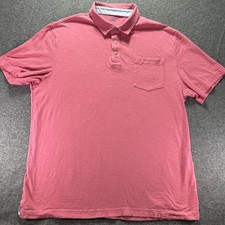 IZOD Saltwater Polo Shirt Golf Performance Stretch Coral Pink Men s XL