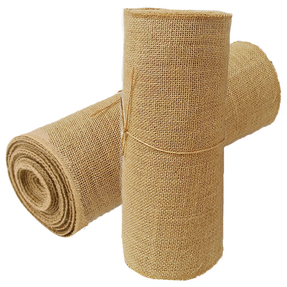 Time to Sparkle 30CM x 40M (4Rolls x 10M/Roll) Hessian Table Runners Fabric Roll