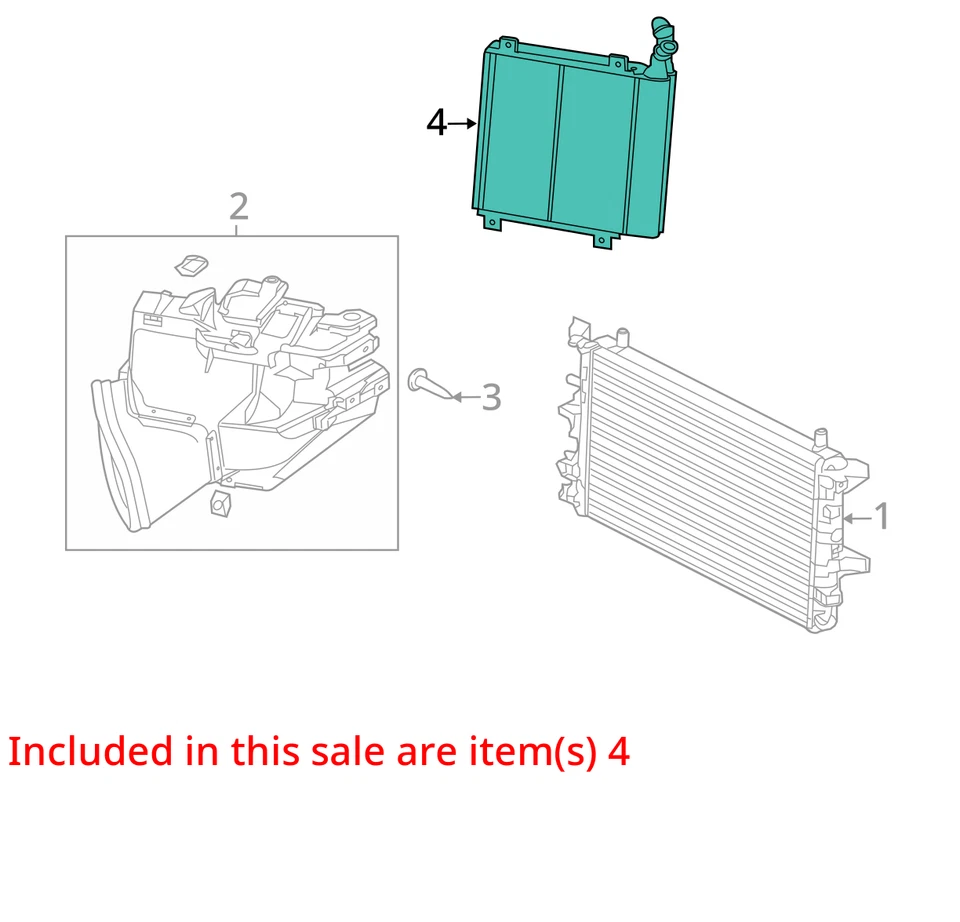 Radiador Jaguar XJ 2010-2019 64 k millas OEM Foto 4 de 4