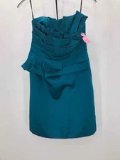 Pre-Owned phoebe couture Blue Size 2 Short Strapless Dress