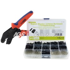 ASSORTIMENTO SPINE DUPONT 2.54mm PINZA CRIMPATRICE - DUPONT CONNECTOR TOOLS