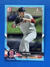 2018 Bowman Draft Sky Blue #BD-90 Thad Ward Boston Red Sox #/499