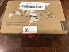 Lenovo 100 Wired USB Computer Mouse for PC, For Windows, Full-Size, Ambidextrous