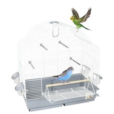 Vogelkäfig Großsittich Vogelkäfig mit Freisitz und Zubehör Wellensittich Käfig