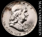 1958-D Silver Franklin Half Dollar - Choice Gem Brilliant Unc+++  #L7499