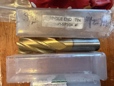NEW Hanita ?  HSS  5/8" Shank" x 3/4" x 3-5/8" OAL 4F 4 Flute Tin End Mill